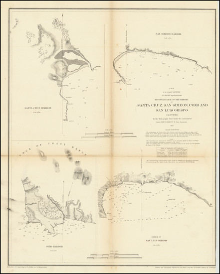 37-California and Other California Cities Map By United States Coast Survey