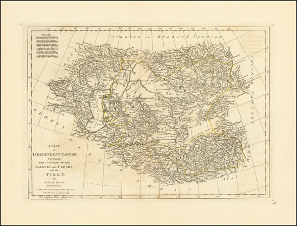 45-Russia, China, Central Asia & Caucasus and Russia in Asia Map By Samuel Dunn