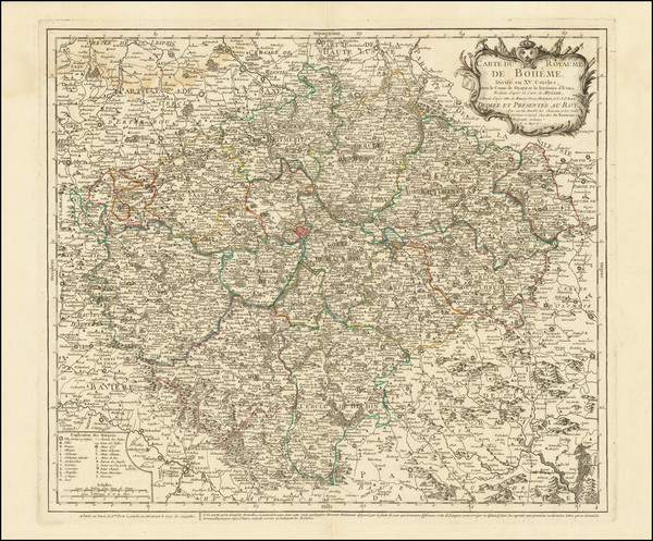 93-Czech Republic & Slovakia Map By Jean de Beaurain