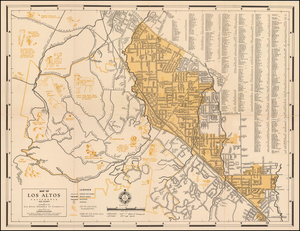 50-Pictorial Maps, San Francisco & Bay Area and Other California Cities Map By Goodrich-MacKen