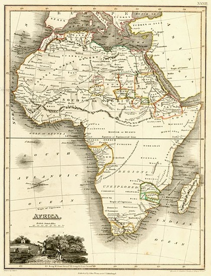 96-Africa and Africa Map By John Wyld