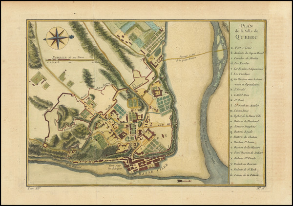 6-Quebec Map By Jacques Nicolas Bellin