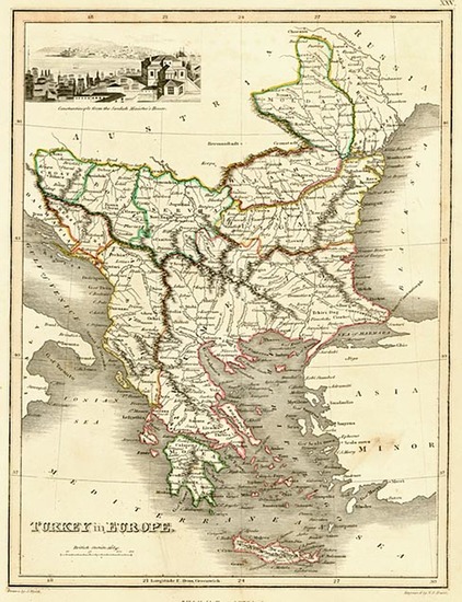 88-Europe, Balkans, Turkey and Greece Map By John Wyld