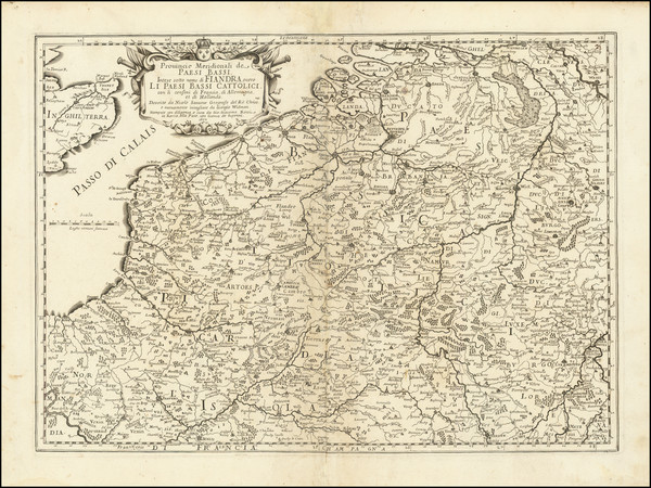 97-Netherlands and Belgium Map By Giacomo Giovanni Rossi