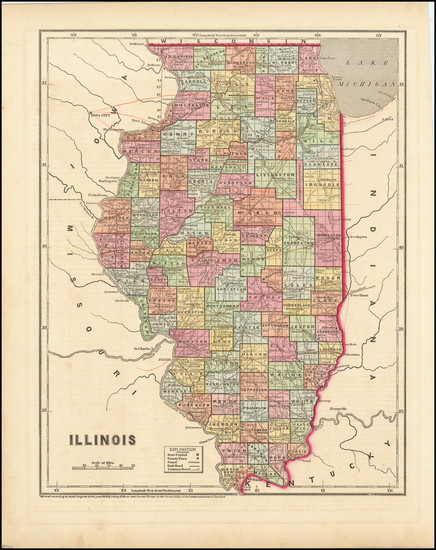 54-Illinois Map By Charles Morse