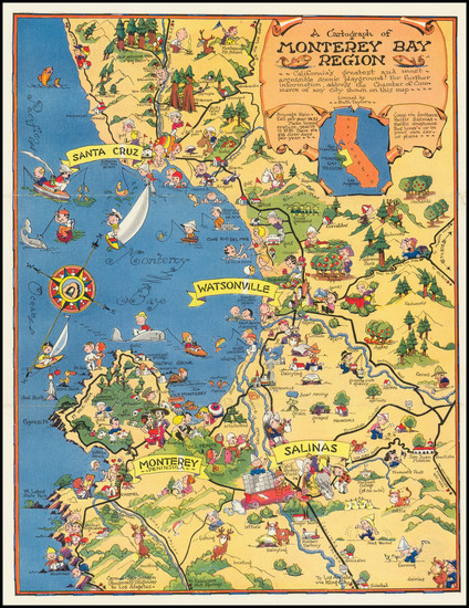 51-Pictorial Maps and California Map By Ruth Taylor White