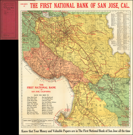 29-California Map By Kenyon Printing & Mfg Co.