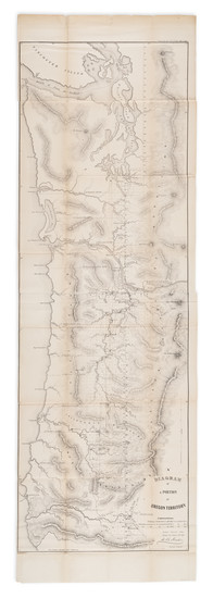 87-Oregon and Washington Map By U.S. General Land Office