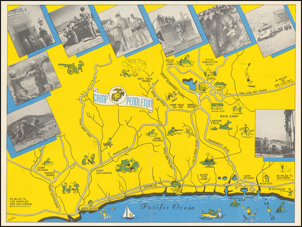 23-Pictorial Maps and San Diego Map By Paul Woyshner