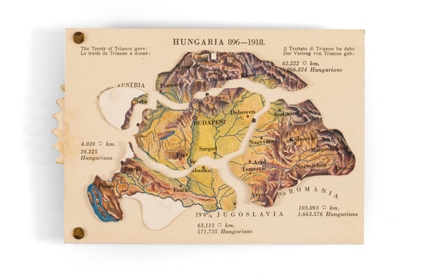 18-Hungary and World War II Map By Hungarian Women's National Association