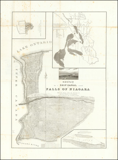 71-New York State and Canada Map By William G. Williams