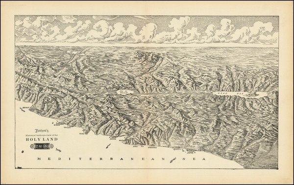 10-Holy Land Map By H.C. Tunison