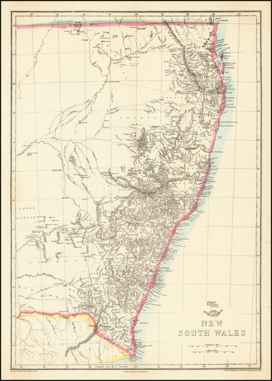 57-Australia Map By Edward Weller