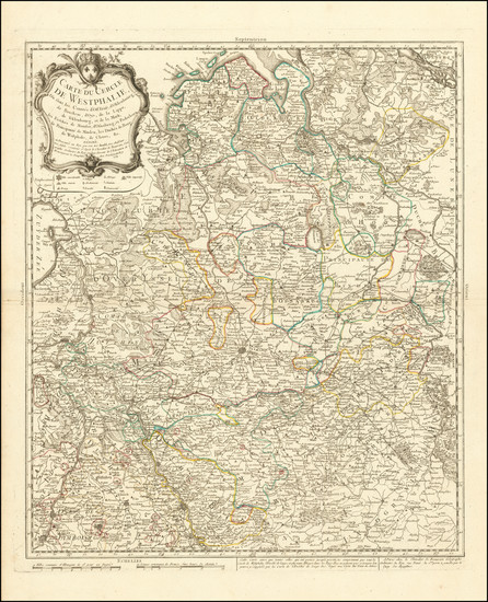 55-Norddeutschland Map By Jean de Beaurain
