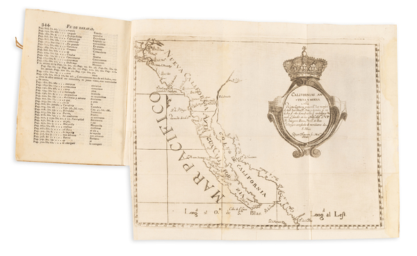 17-California and Rare Books Map By Francisco Palóu