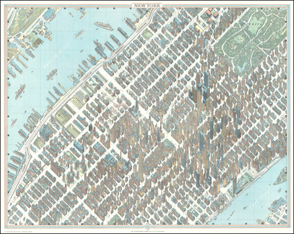 55-New York City and Pictorial Maps Map By Hermann Bollmann