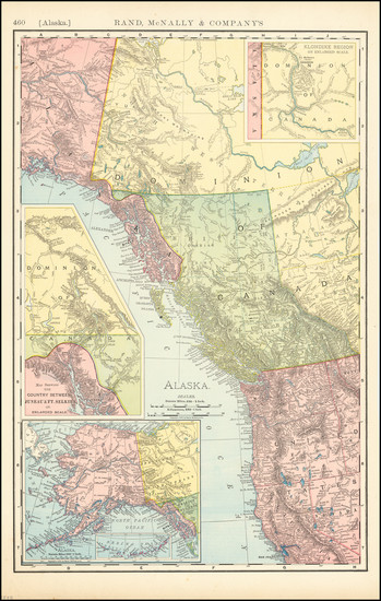 51-Alaska and British Columbia Map By Rand McNally & Company