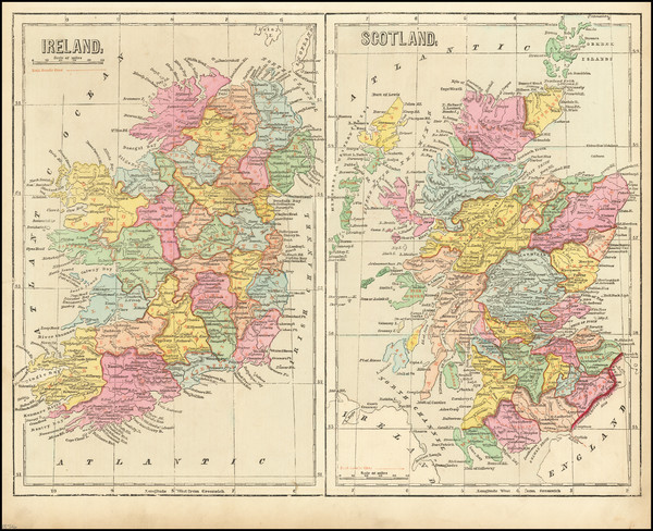 88-Scotland and Ireland Map By Charles Morse