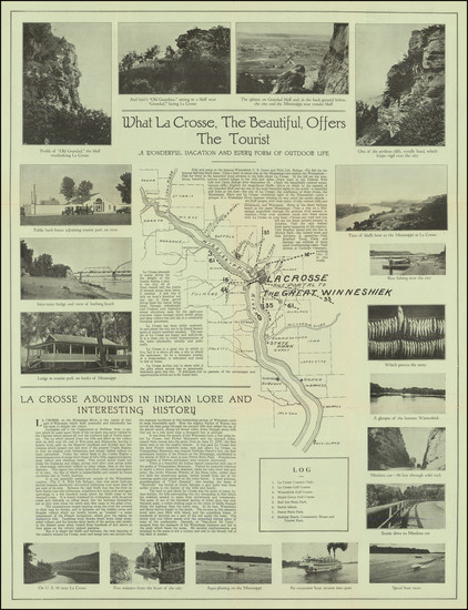 98-Wisconsin Map By La Cross Chamber of Commerce