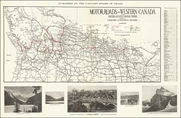 66-Western Canada Map By Calgary Board of Trade