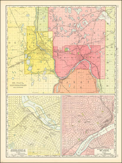 12-Minnesota Map By Rand McNally & Company