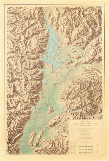 96-Wyoming Map By U.S. Geological Survey