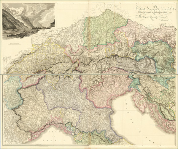 84-Austria and Northern Italy Map By Aaron Arrowsmith