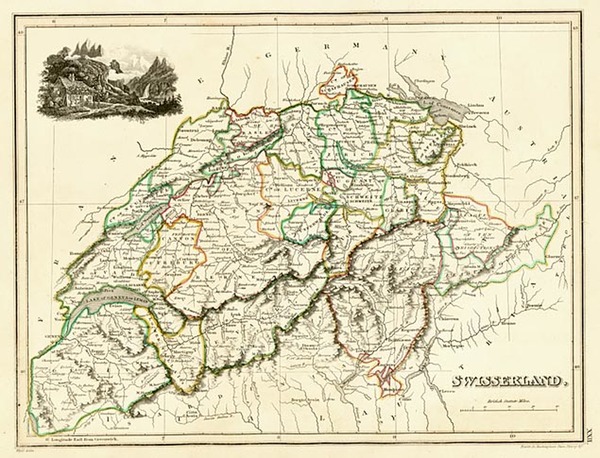 54-Europe and Switzerland Map By John Wyld