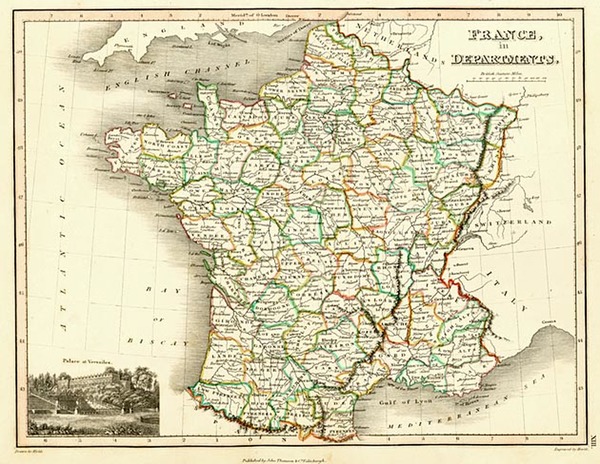 64-Europe and France Map By John Wyld