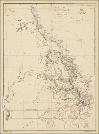 70-Australia Map By Edward Weller