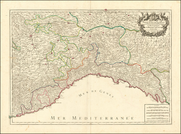 67-Northern Italy Map By Alexis-Hubert Jaillot