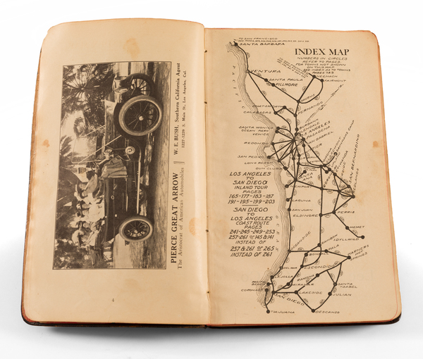 70-California, Los Angeles, San Diego and Rare Books Map By Automobile Club of Southern California