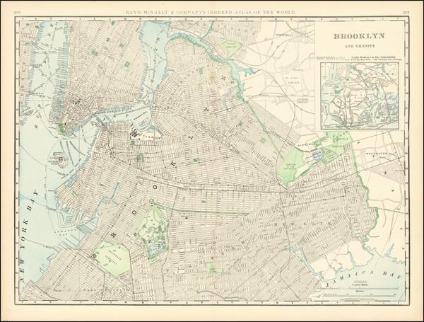 72-New York City Map By Rand McNally & Company