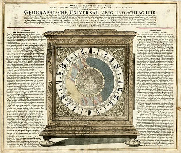 98-World, Northern Hemisphere, Polar Maps, Celestial Maps and Curiosities Map By Johann Baptist Ho