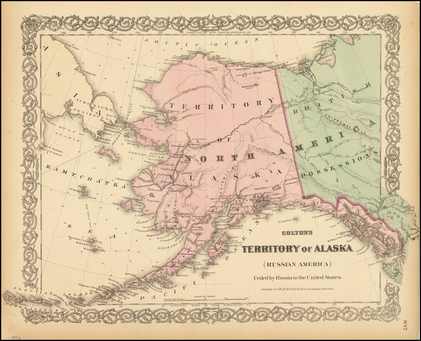 39-Alaska Map By G.W.  & C.B. Colton