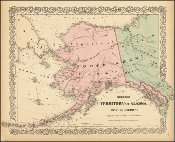 18-Alaska Map By G.W.  & C.B. Colton