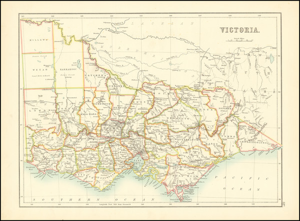 64-Australia Map By Adam & Charles Black