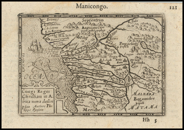 53-West Africa Map By Barent Langenes