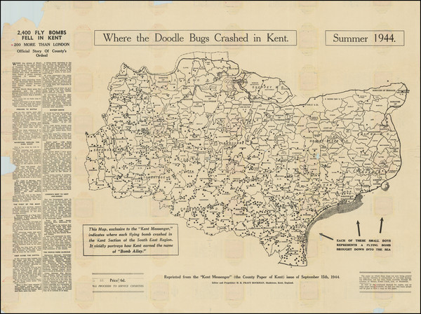 26-British Counties and World War II Map By Kent Messanger