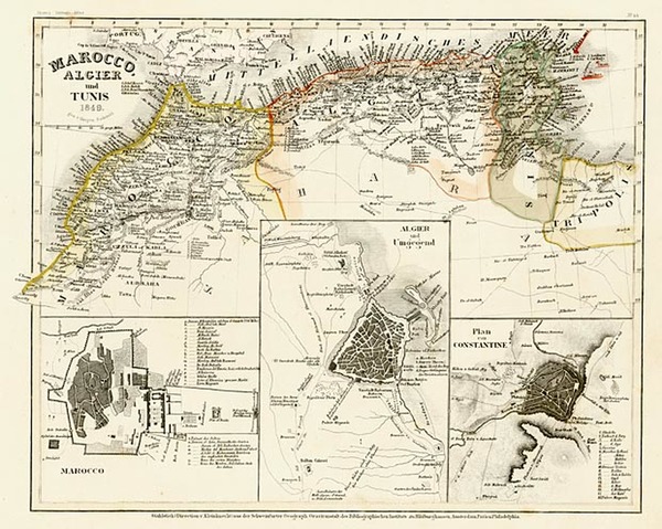 28-Africa and North Africa Map By Joseph Meyer