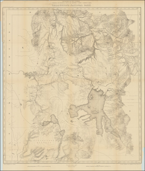 96-Wyoming Map By U.S. Geological Survey