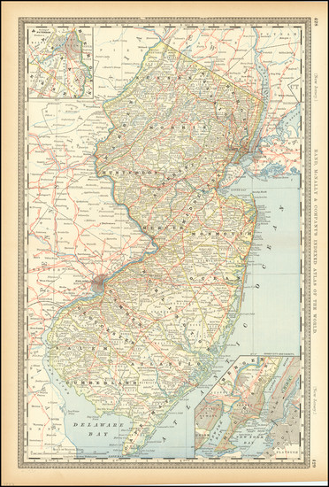 66-New Jersey Map By Rand McNally & Company