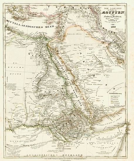 41-Asia, Middle East, Africa and North Africa Map By Joseph Meyer