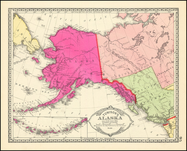 66-Alaska Map By H.C. Tunison