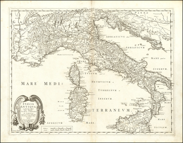 18-Italy Map By Giacomo Giovanni Rossi