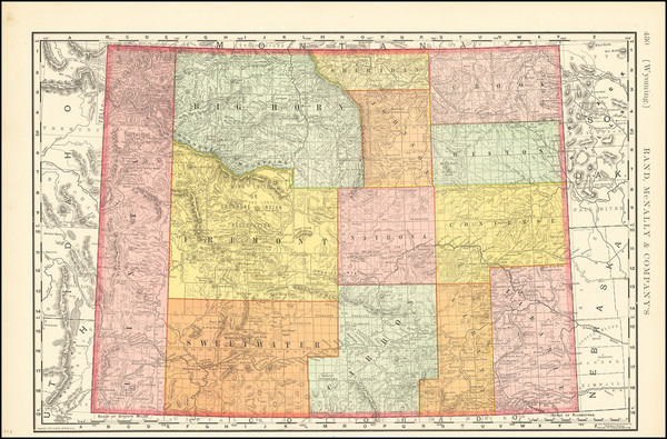 35-Wyoming Map By Rand McNally & Company