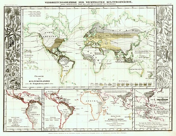 61-World, World and Curiosities Map By Joseph Meyer