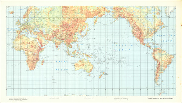 0-World and Space Exploration Map By Aeronautical Chart and Information Center / NASA