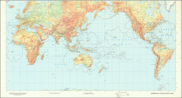 57-World and Space Exploration Map By Aeronautical Chart and Information Center / NASA