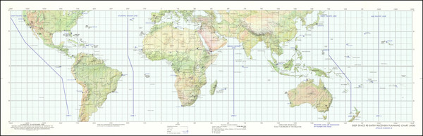 17-World and Space Exploration Map By Aeronautical Chart and Information Center / NASA